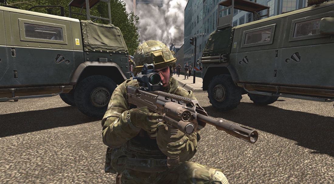 VBS4 enables soldiers to train at scale anywhere on the planet.