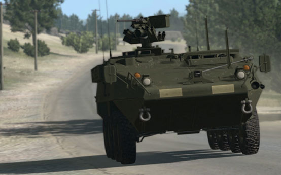 US Army Stryker for driver and gunnery trainingc