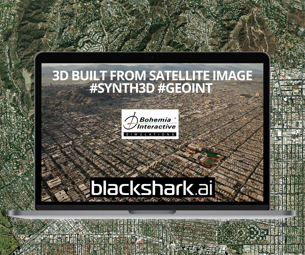 3D built from satellite image