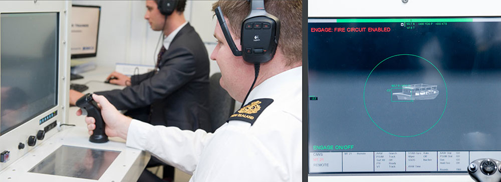 Royal New Zealand Navy Close-In Weapon Systems trainer