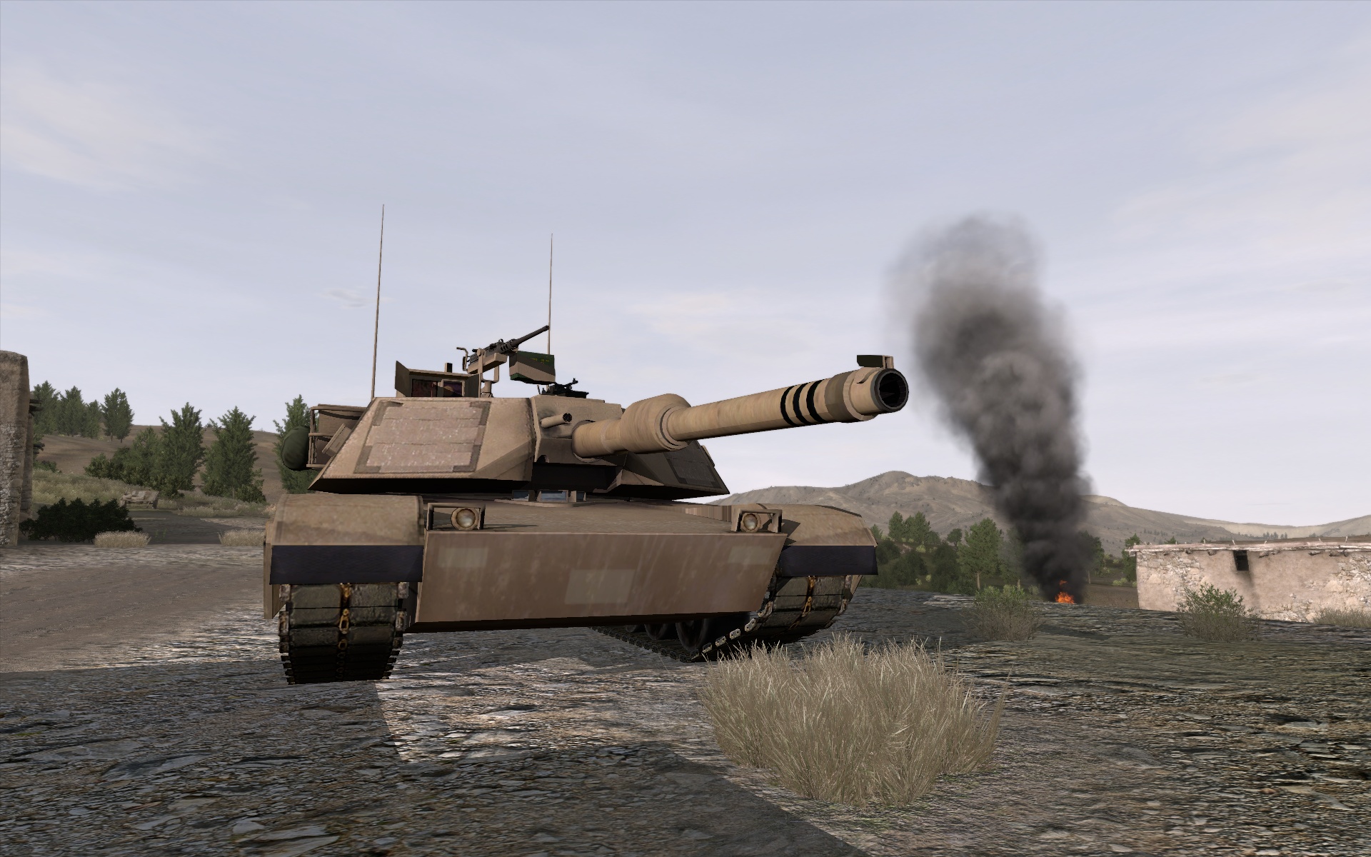 A driving simulation and image generator for armored training and convoy operations used in the Close Combat Tactical Trainer for virtual military training by the US Army