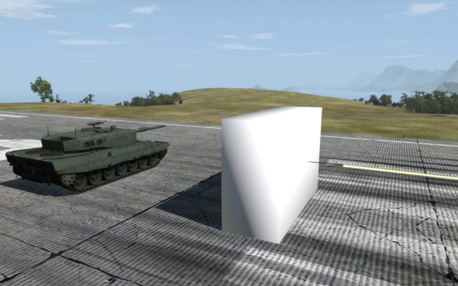 Active Protection System Interception in VBS3 tank experimentation Norway FFI