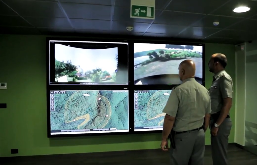 Vitrociset developed the Forest Fire Area Simulator using VBS3 for multichannel displays