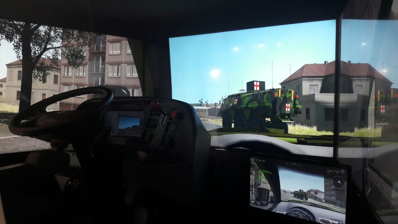 3D Military Vehicles Simulator motion platform VBS3 driver training driving simulation