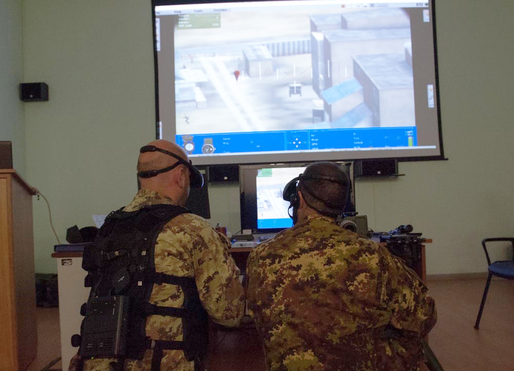 FAC military simulation virtual training HMD