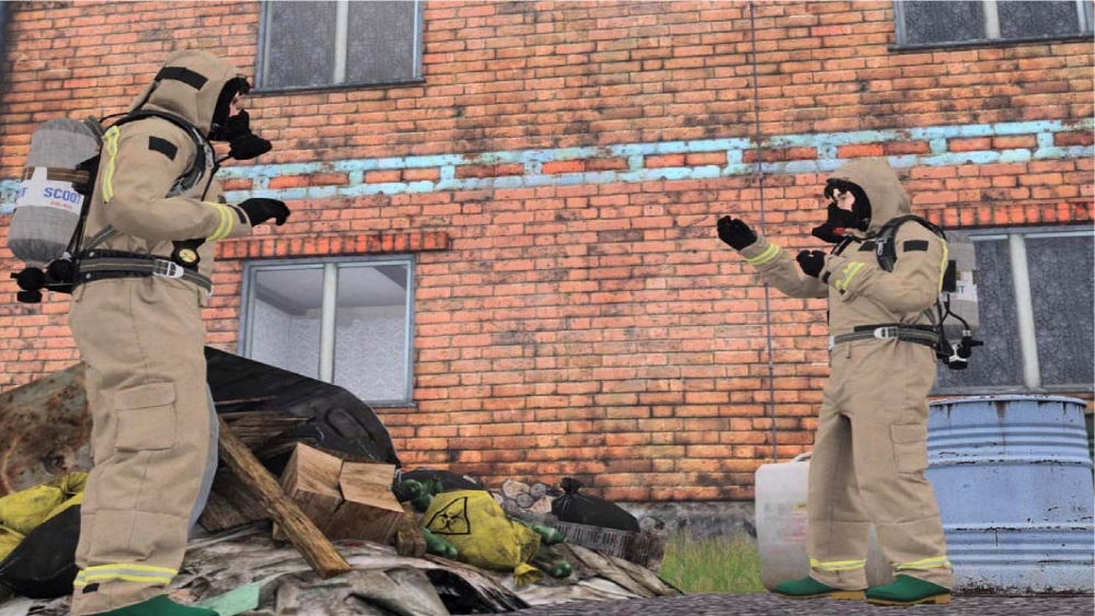 New content includes CBRN equipment such as masks and hazmat suits.