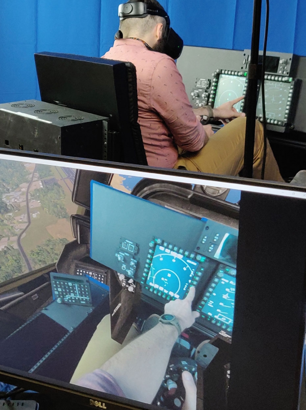 BISim MR Apache Trainer using VBS Blue IG, Varjo XR-3, Bugeye Tech's RVCT and SASim's FLEX-air