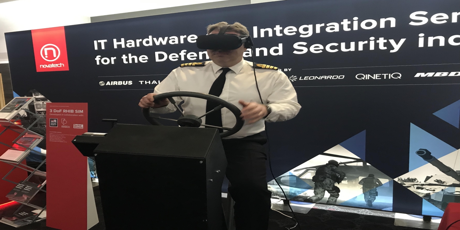 Novatech's VR RHIB motion simulator leverage VBS3's out-of-the-box VR capabilities